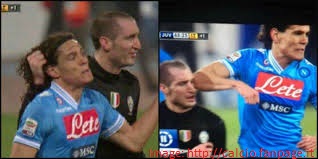 The fight between Chiellini and Cavani
